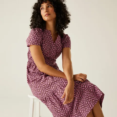 BRAND NEW REGATTA ORLA KIELY TIERED MIDI DRESS IN JASMINE FLOWER SIZE UK 20