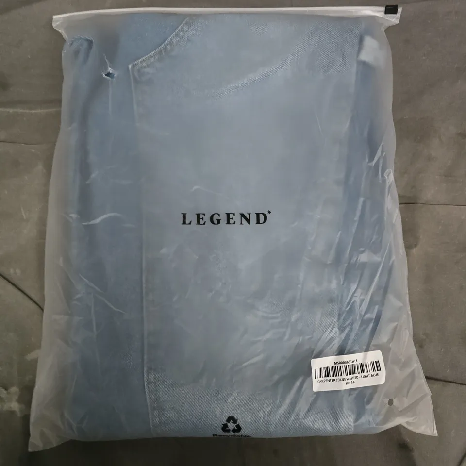 BAGGED LEGEND CARPENTER JEANS WASHED LIGHT BLUE - SIZE 36
