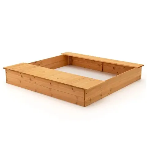 BOXED COSTWAY KIDS COVERED WOODEN SANDBOX