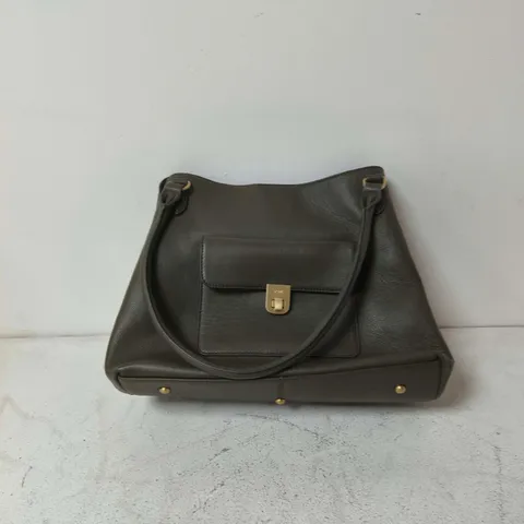RUTH LANGFORD GENUINE LEATHER HANDBAG GREEN