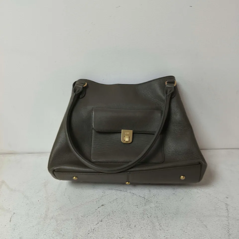 RUTH LANGFORD GENUINE LEATHER HANDBAG GREEN