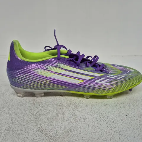 ADIDAS F50 SPRINT GRID FOOTBALL BOOTS IN PURPLE/GREEN - UK 11