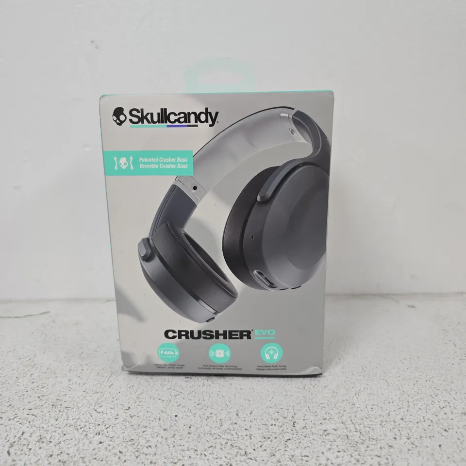 SKULLCANDY CRUSHER EVO WIRELESS HEADPHONES – BOXED