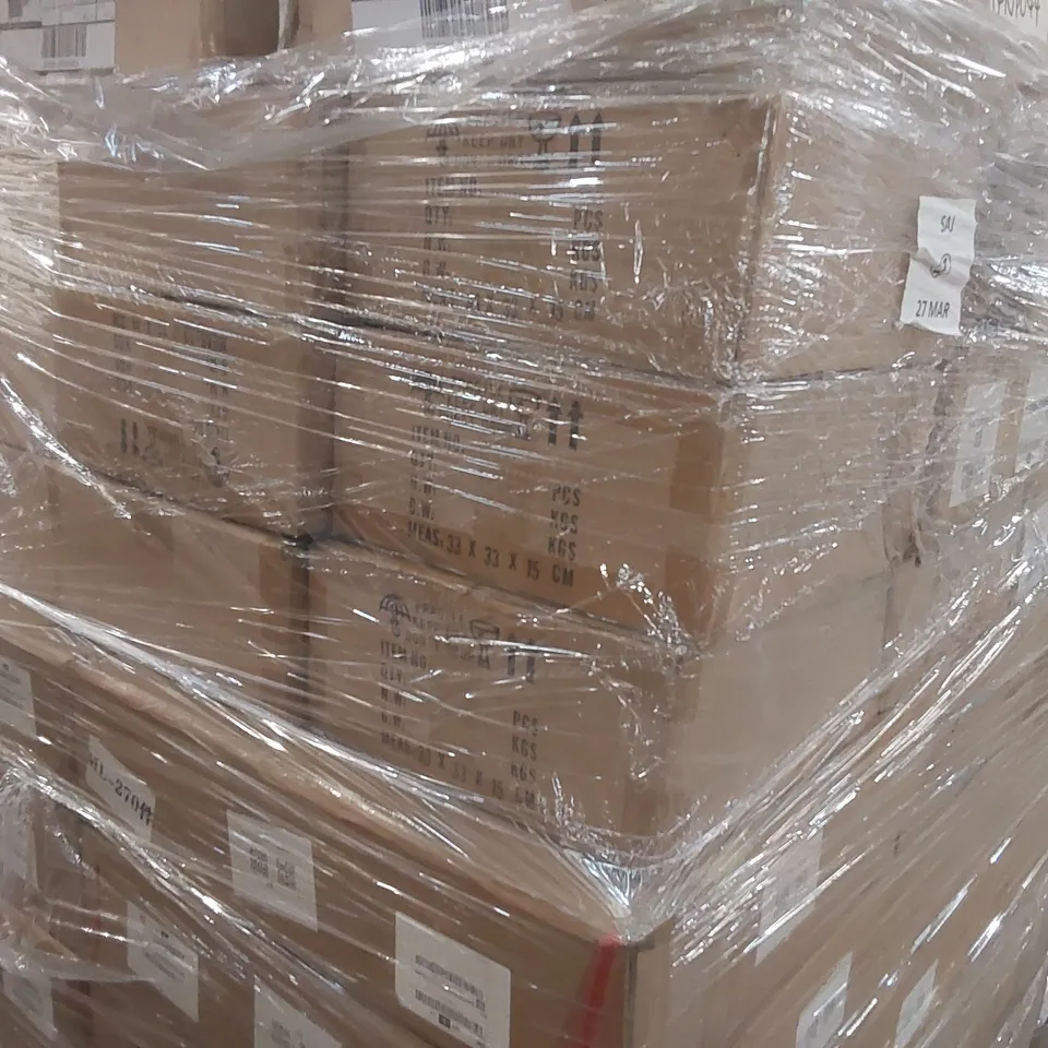 PALLET CONTAINING A VERY LARGE QUANTITY OF ELECTRONIC DOOR BELLS, LAMPS, FURNITURE ITEMS ECT