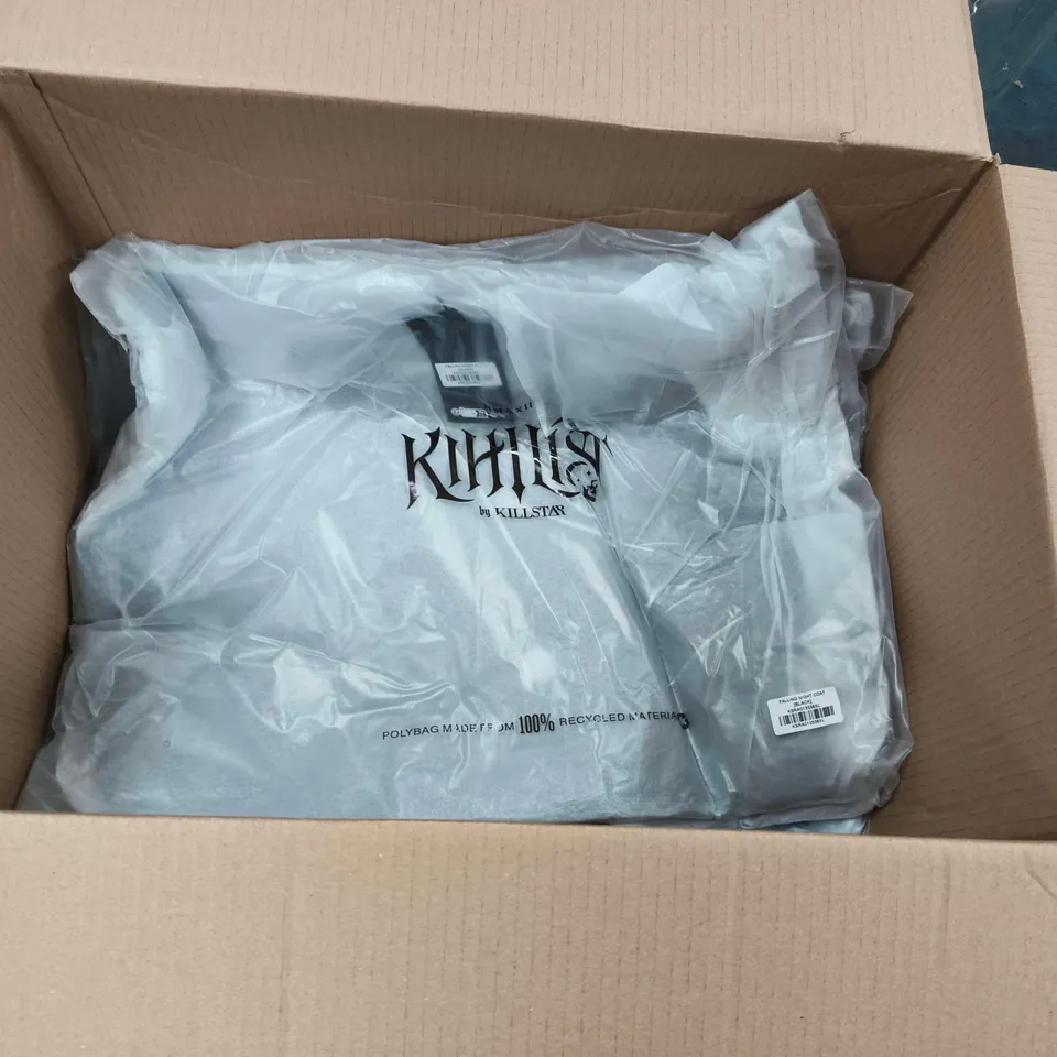 LOT OF 5 BRAND NEW KILLSTAR FALLING NIGHT COATS IN BLACK - ALL SIZE XL