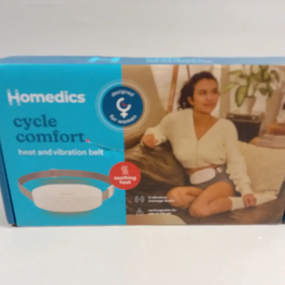 BOXED HOMEDICS CYCLE COMFORT HEAT AND VIBRATION BELT