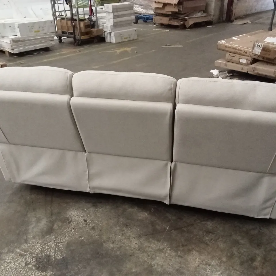 ALBION CHENILLE 3 SEATER HIGH BACK MANUAL RECLINER SOFA RRP £679