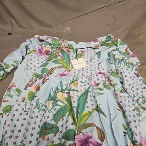 KIT AND KABOODAL LIGHT BLUE FLORAL DRESS – ONE SIZE UK 8-18