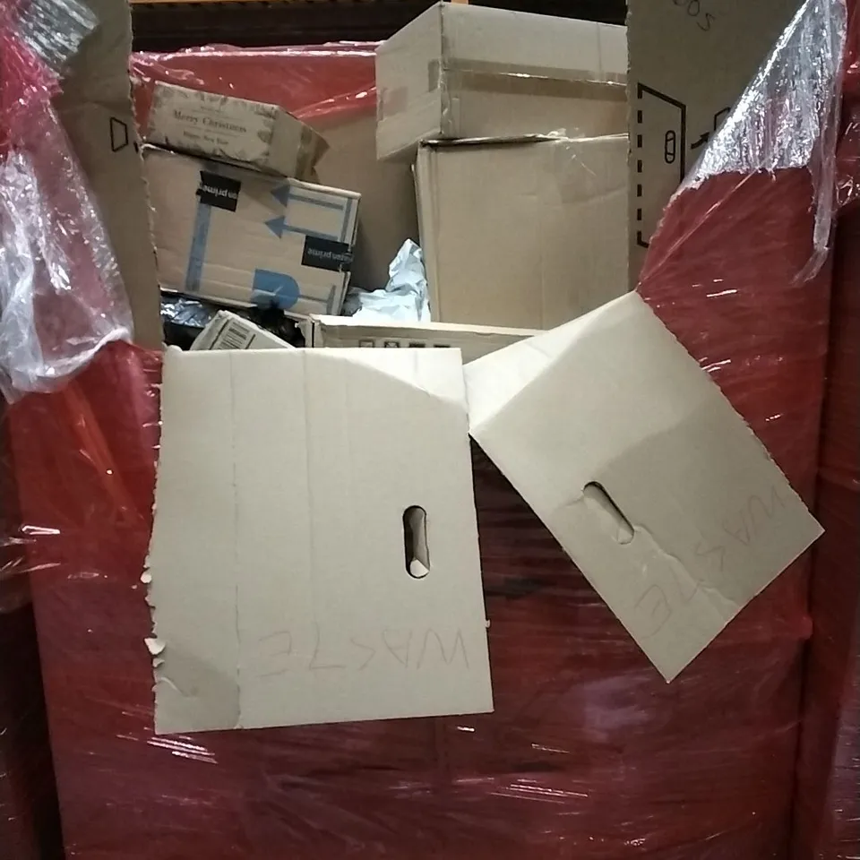 PALLET OF HOUSEHOLD ITEMS TO INCLUDE SCOOTER FOR KIDS,CHILDREN'S TRICYCLE, GOVEE UPLIGHTER  FLOOR LAMP, COOL AND WARM MIST HUMIDIFIER AND OTHER ASSORTED ITEMS...