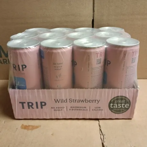 TRIP MINDFUL BLEND MULTIPACK (12 X 250ML CANS) - WILD STRAWBERRY FLAVOUR