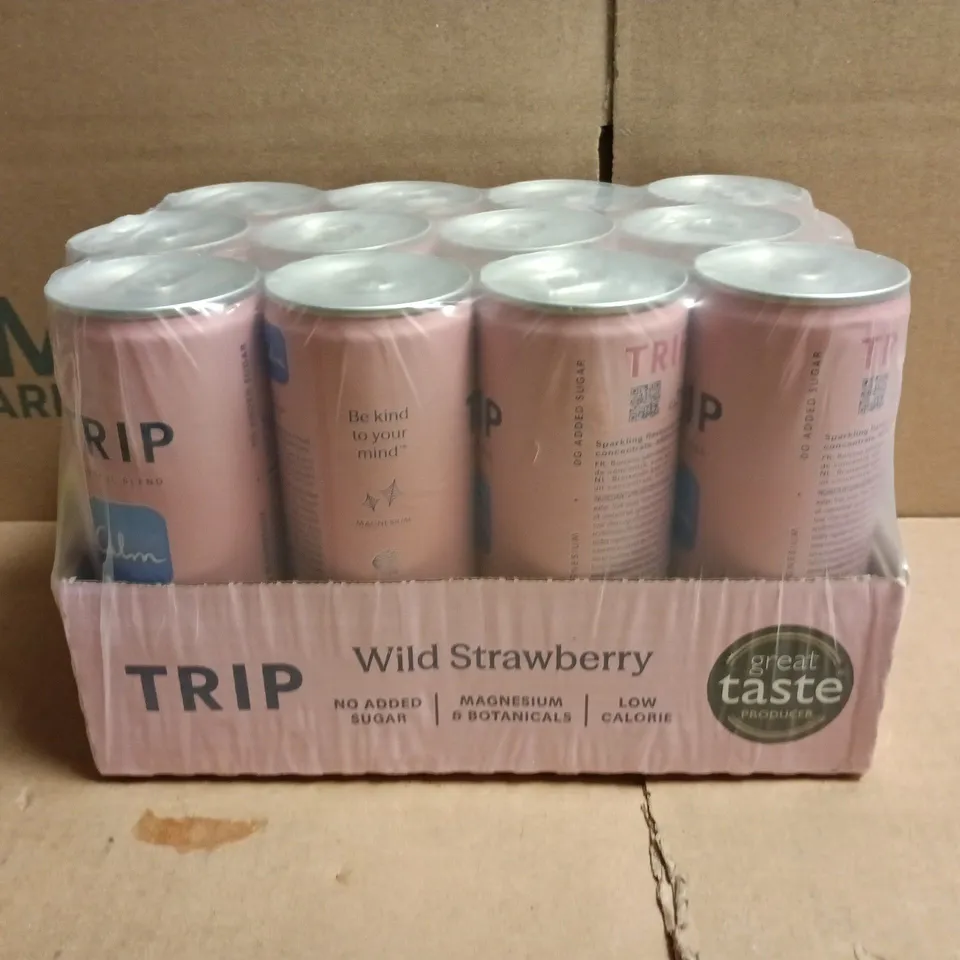 TRIP MINDFUL BLEND MULTIPACK (12 X 250ML CANS) - WILD STRAWBERRY FLAVOUR