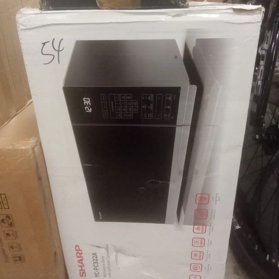 BOXED SHARP YC-PC322A MICROWAVE OVEN 32L
