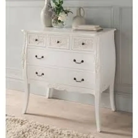 BRAND NEW BOXED HOMESDIRECT365 HOMES DIRECT 365 EMMANUELLE ANTIQUE FRENCH STYLE CHEST OF DRAWERS