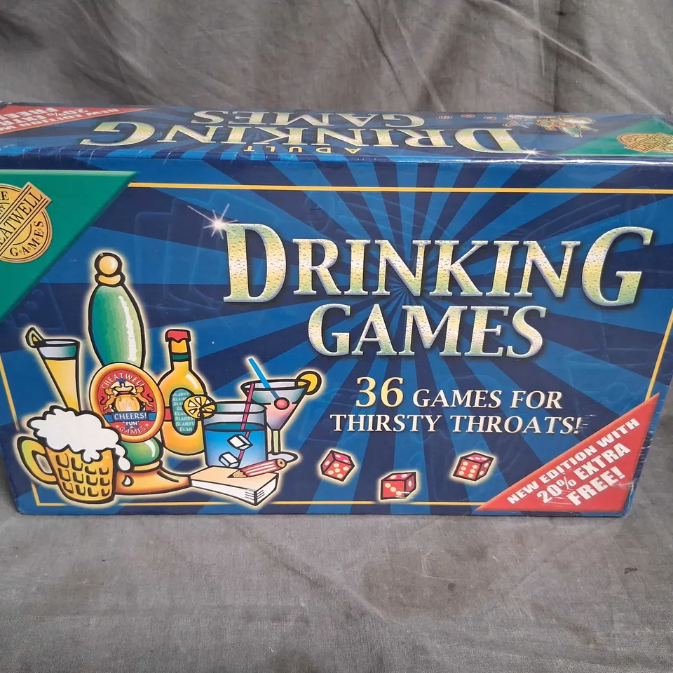 BOXED AND SEALED DRINKING GAMES 36 GAMES FOR THIRSTY THROATS