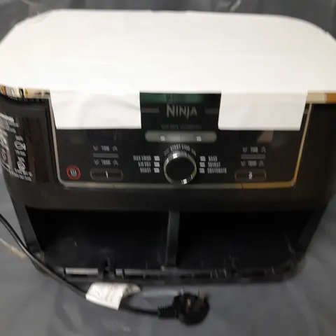 NINJA DUAL AIRFRYER IN BLACK (MISSING DRAWERS)