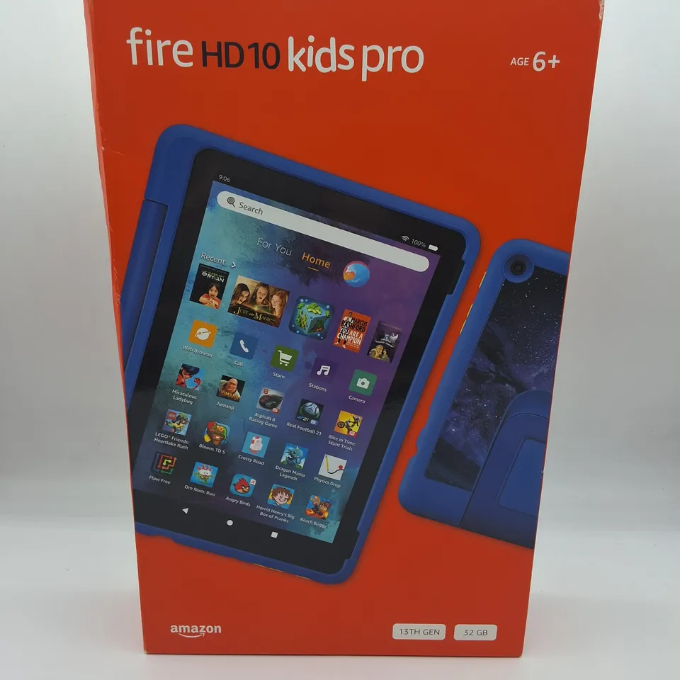 BOXED AMAZON FIRE HD10 KIDS PRO 13TH GEN 32GB IN BLUE