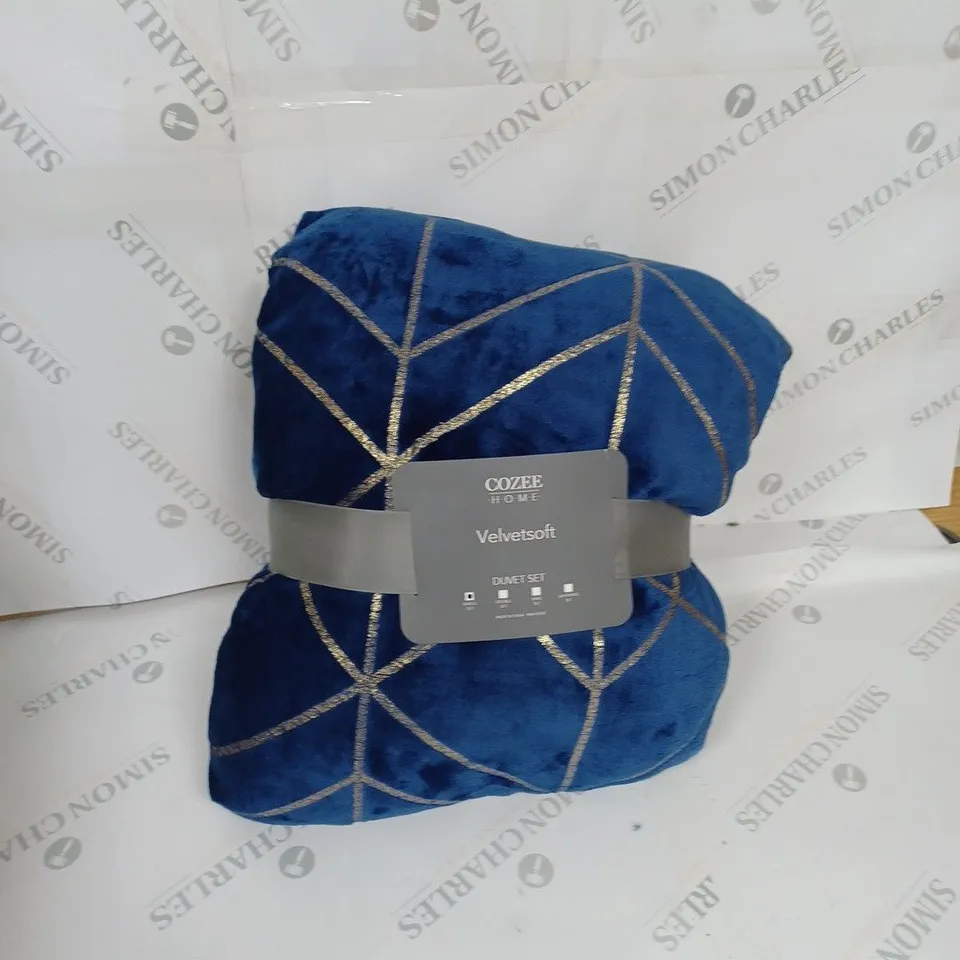 COZEE HOME VELVET SOFT DUVET SET SINGLE BED 