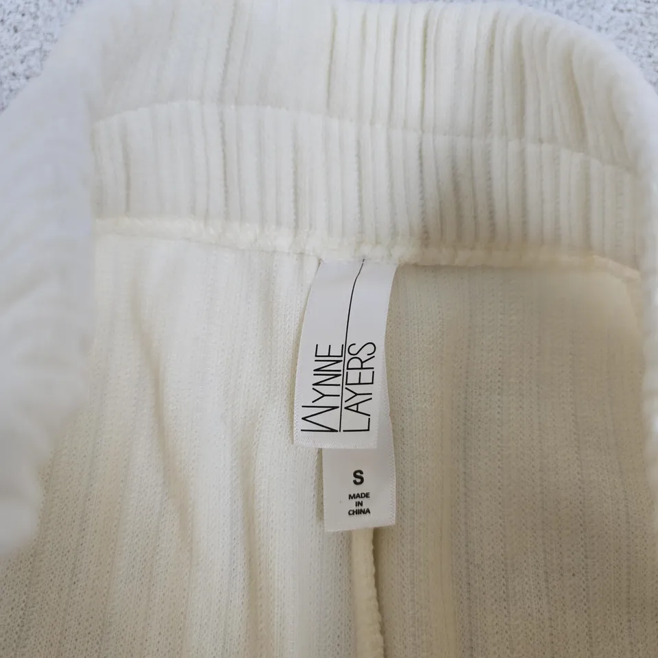 WYNNE LAYERS CORDUROY TROUSERS – CREAM – SIZE S