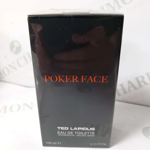 BOXED AND SEALED TED LAPIDUS POKER FACE EAU DE TOILETTE 100ML