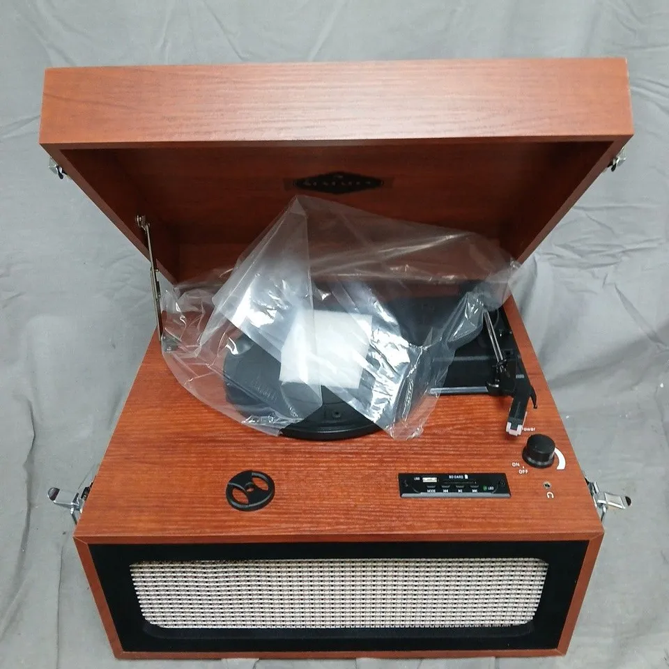 BOXED AUNA SARAH ANN TURNTABLE WITH BT