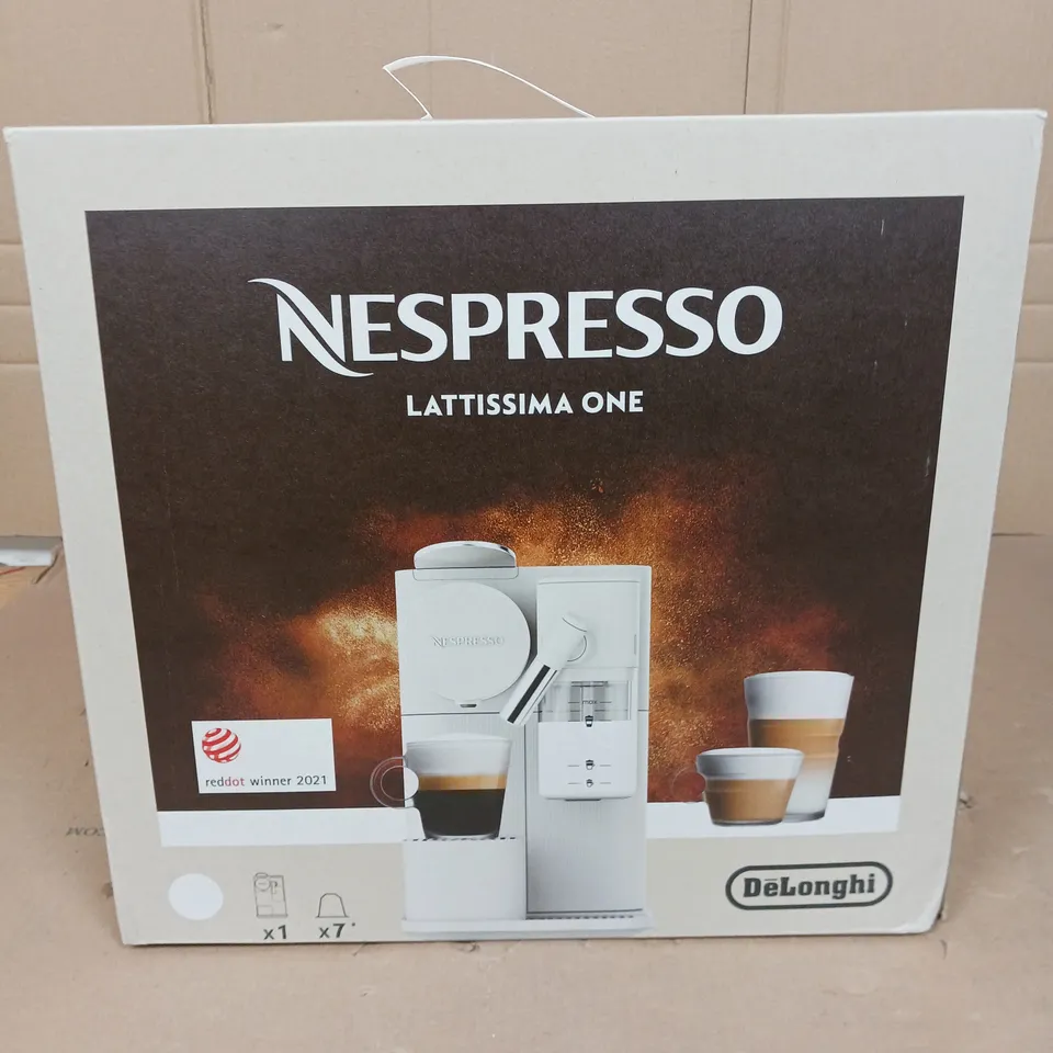 NESPRESSO LATTISSMA ONE COFFEE MACHINE 