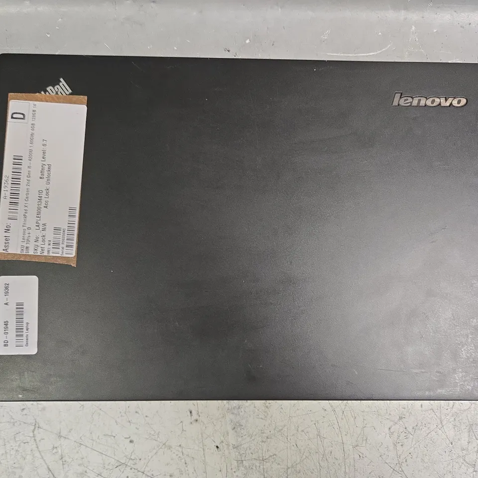 LENOVO THINKPAD X1 CARBON 2ND GEN LAPTOP IN BLACK