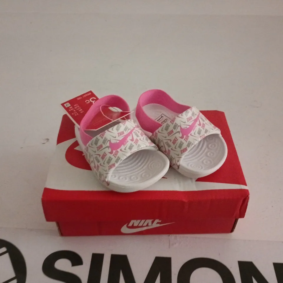 NIKE KAWA SLID PINK GLOW KIDS UK 2.5 BOXED