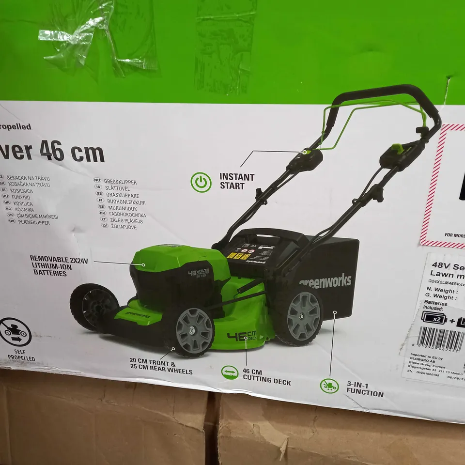 GREENWORKS LAWNMOWER 46CM
