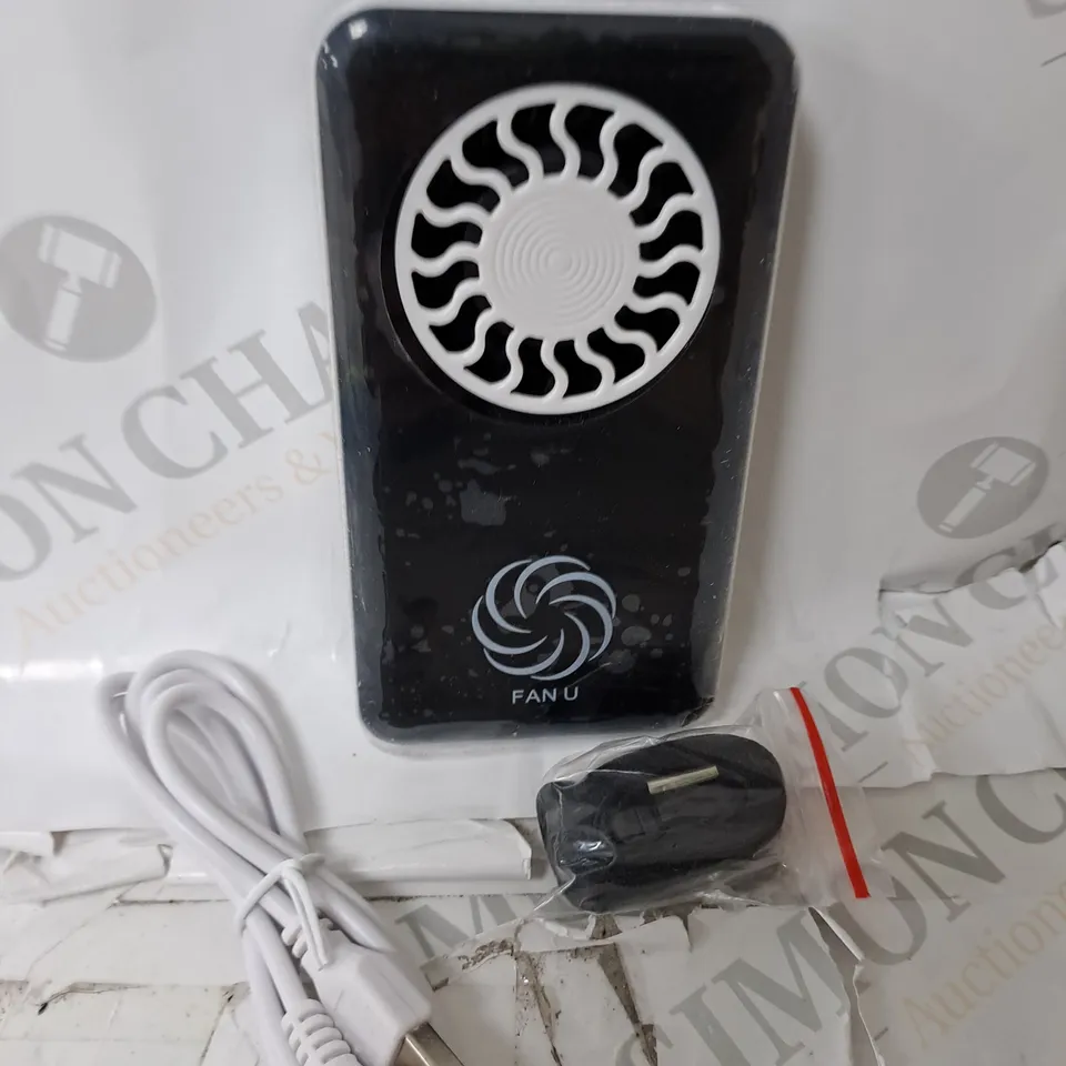  BOXED 2X FAN U PORTABLE & RECHARGEABLE FANS