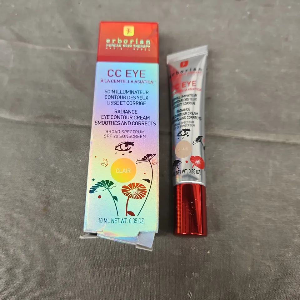 BOXED ERBORIAN CC EYE RADIANCE CONTOUR CREAM SPF 20 IN CLAIR 10ML