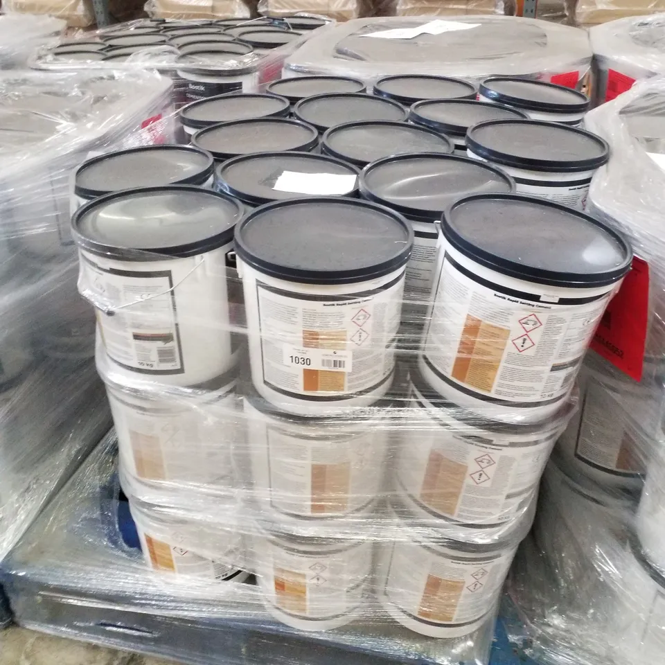 PALLET CONTAINING APPROXIMATELY 45 BUCKETS OF BOSTIK CEMENTONE RAPID SETTING WATERPROOF CEMENT 10KG