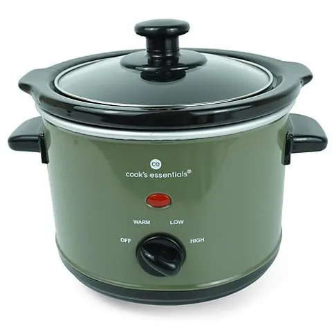 COOK'S ESSENTIALS 1.5L SLOW COOKER GREEN