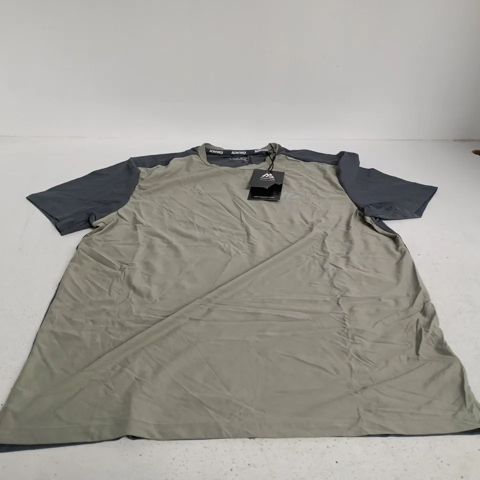 MONTIREX CHARGE 2.0 T-SHIRT – HERB/SLATE GREY, UK SIZE L