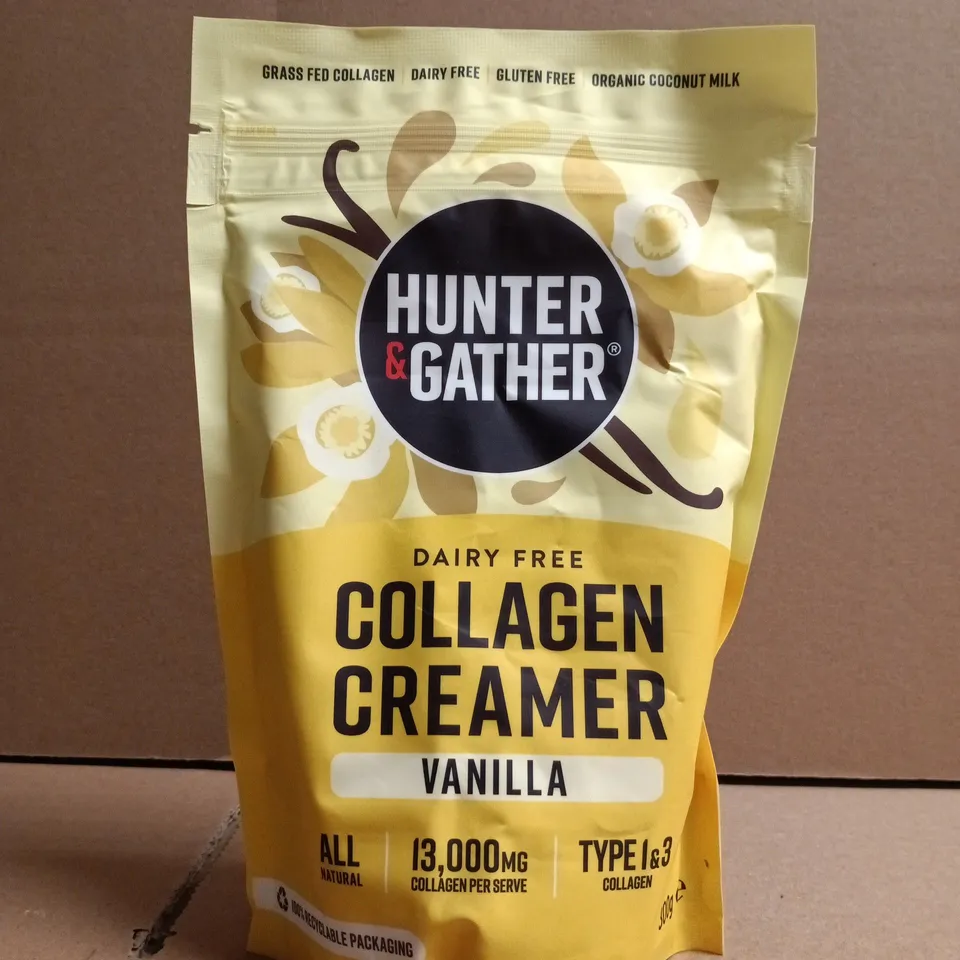 HUNTER & GATHER VANILLA COLLAGEN CREAMER - DAIRY FREE, 500G