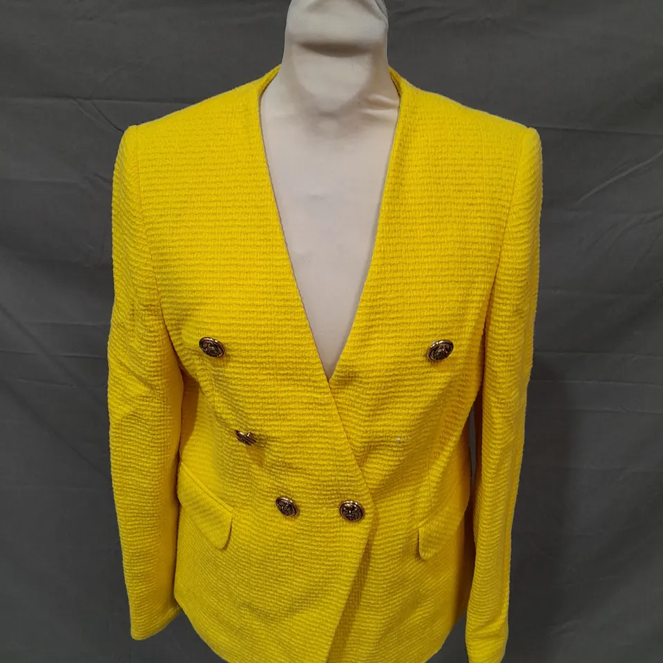 HELENE BERMAN LONDON YELLOW BLAZER - SIZE 12