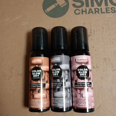 BOX OF APPROXIMATELY 20 ASSORTED MATRIX BLOW DRY TEMP COLOUR 