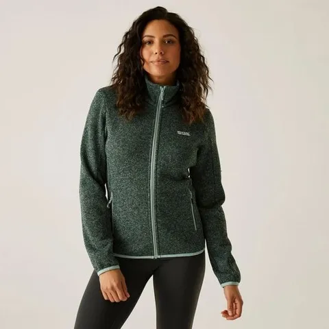 BRAND NEW REGATTA WOMEN'S FULL ZIP FLEECE NEWHILL GREEN HAZE SIZE 10