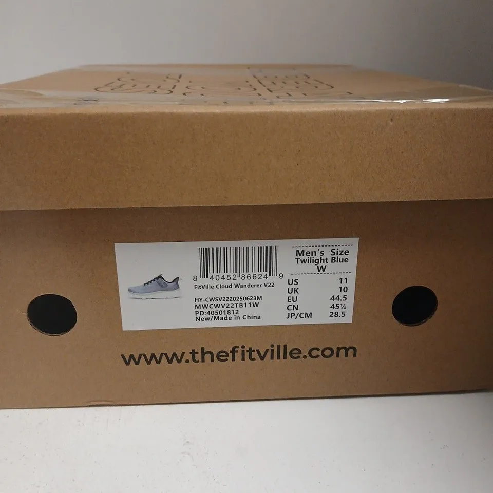 FITVILLE CLOUD WANDERER V22 – MEN'S SHOES, TWILIGHT BLUE, UK 10 (US 11)