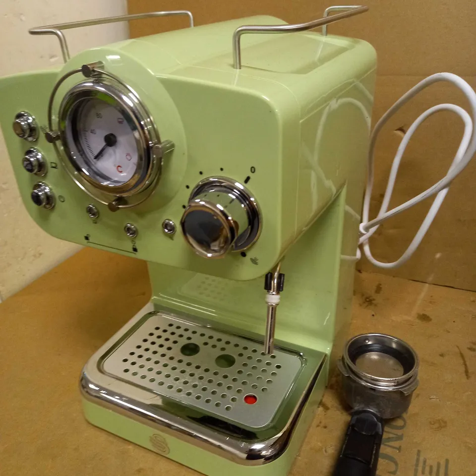 SWAN SK22110GN, RETRO PUMP ESPRESSO COFFEE MACHINE