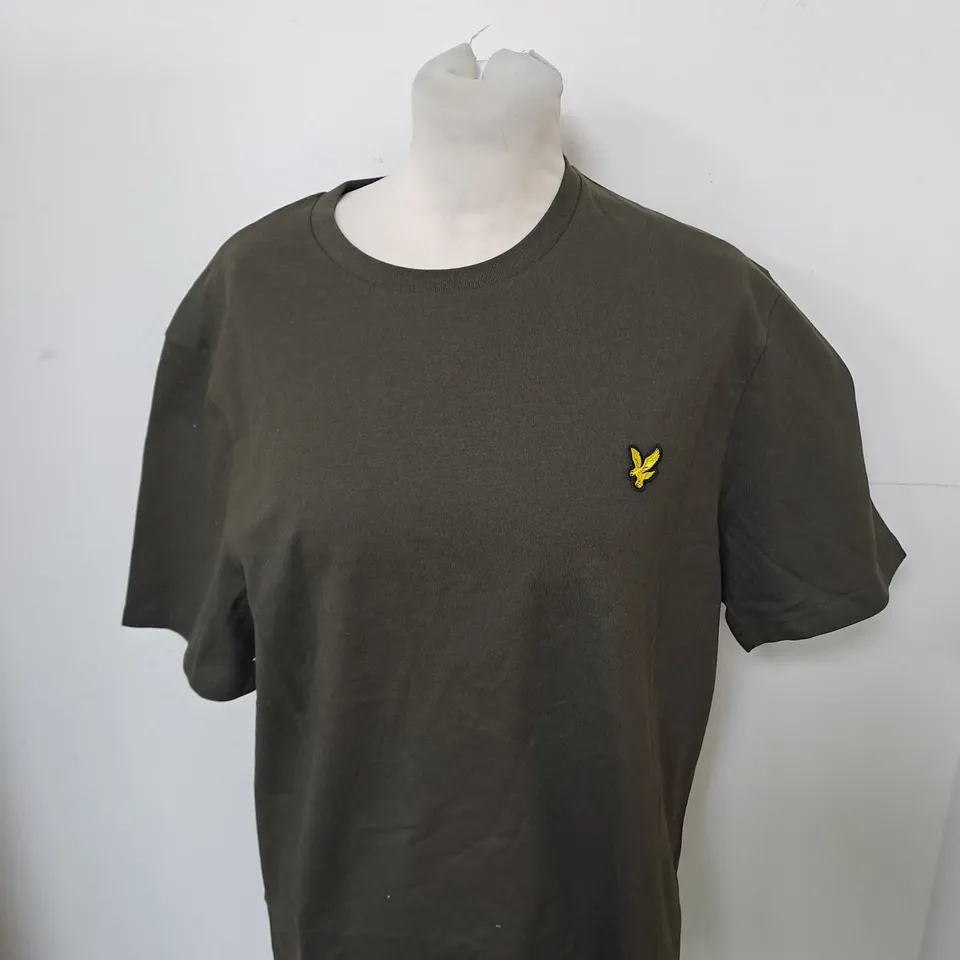 LYLE AND SCOTT LOGO CASUAL T-SHIRT SIZE M 