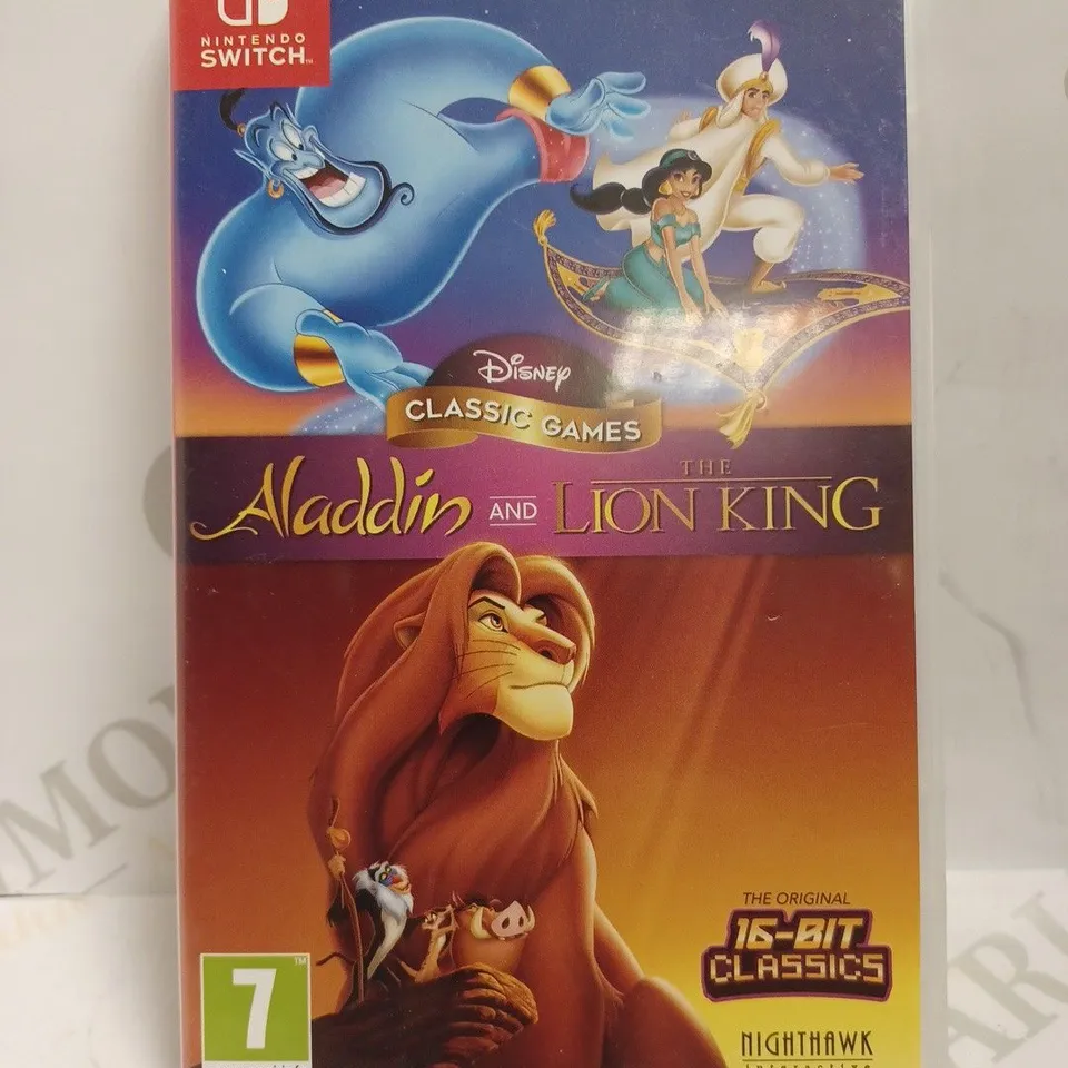 NINTENDO SWITCH ALLADIN AND LION KING GAMES 