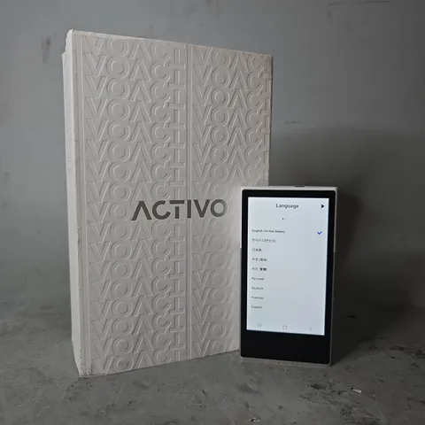 BOXED ACTIVO P1 HIGH RESOLUTION DIGITAL AUDIO PLAYER - WHISPER WHITE