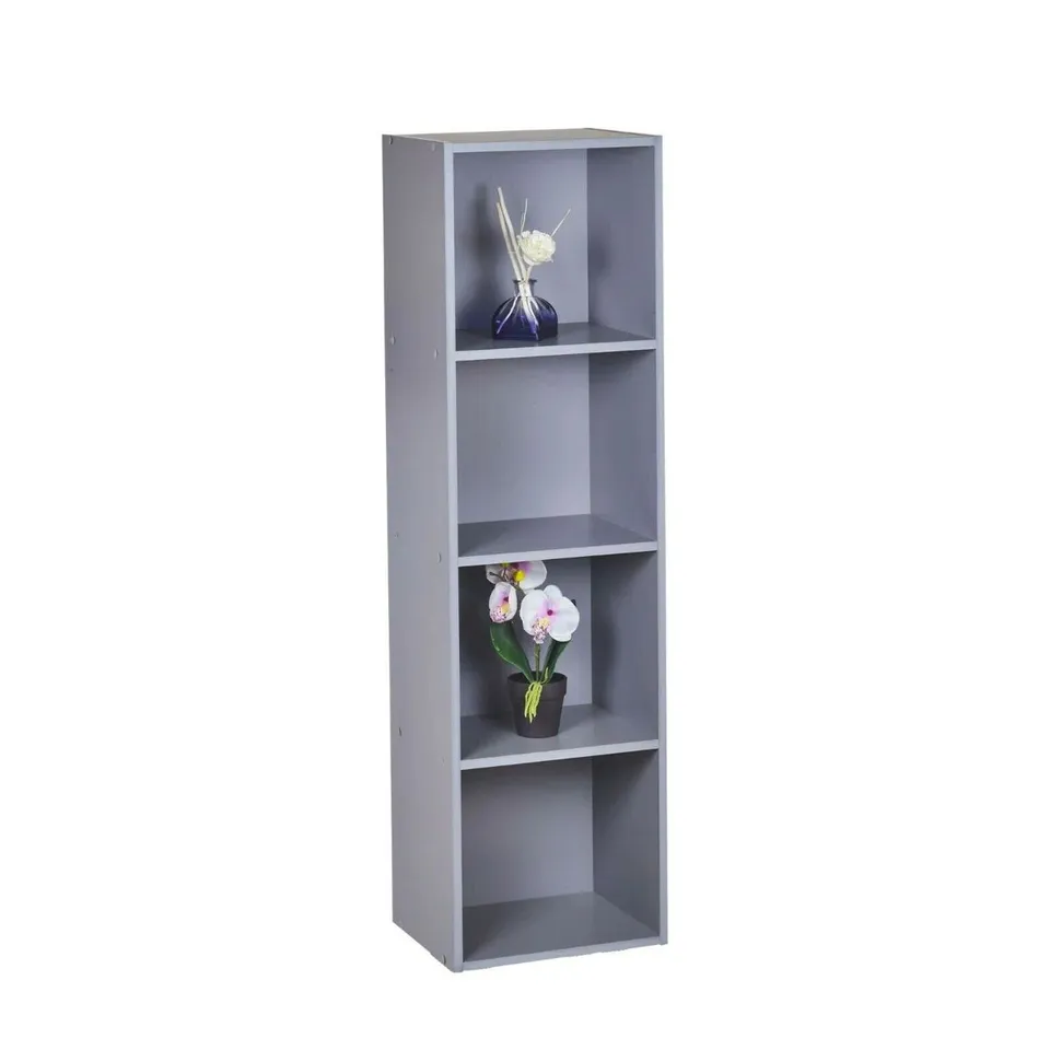 BOXED LACI BOOKCASE - GREY (1 BOX)