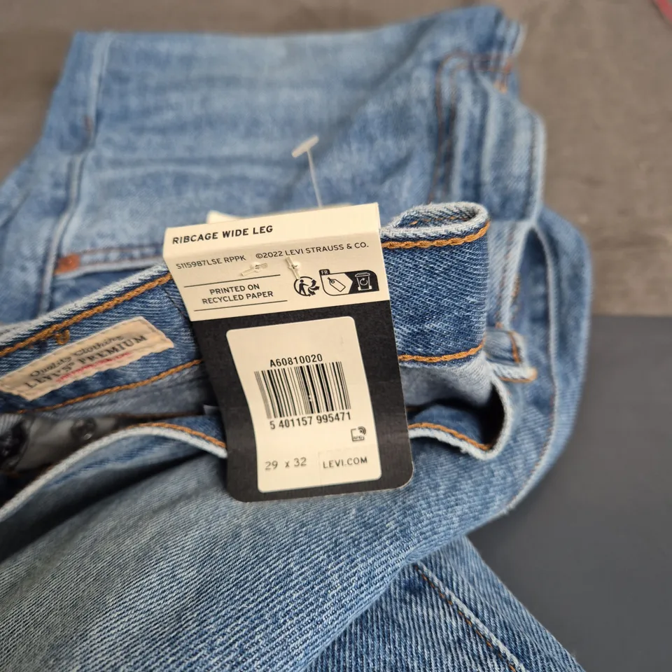 LEVI'S RIBCAGE WIDE-LEG JEANS – WOMEN'S DENIM, UK 10 (US 29 X 32)