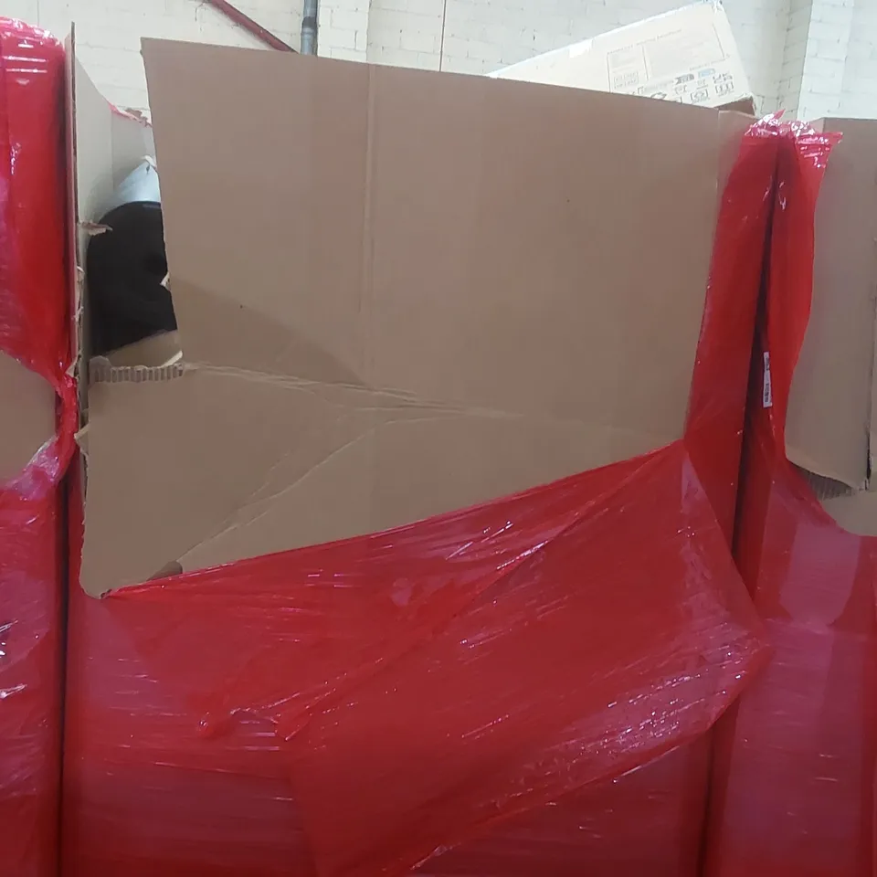 PALLET CONTAINING A LARGE QUANTITY OF ASSORTED ITEMS INCLUDING: ALUMINIUM TELESCOPIC LADDER, SLIDING EXERCISE MACHINE, TALL ELHO PLANTER ECT