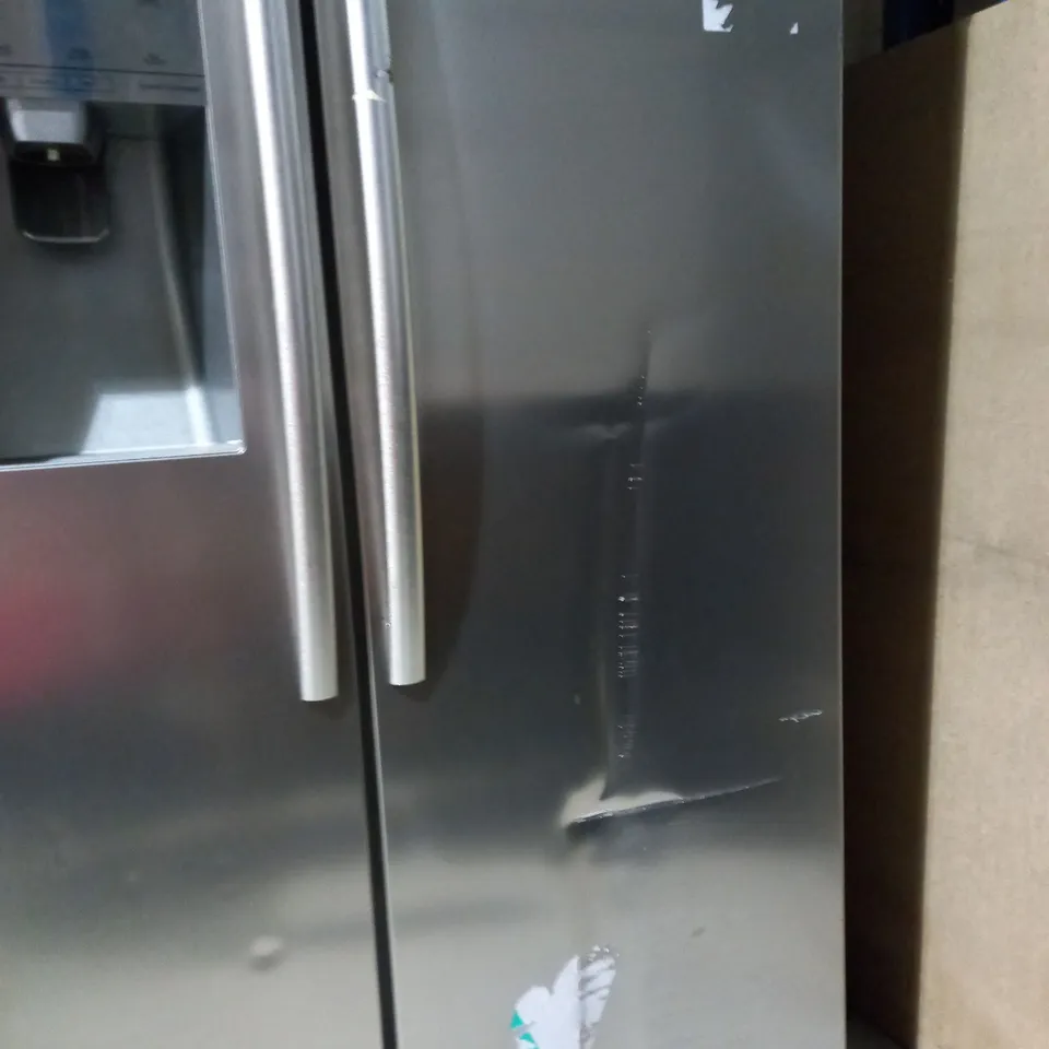 HISENSE DOUBLE-DOOR, FREESTANDING FRIDGE FREEZER WITH ICE AND WATER DISPENSER - COLLECTION ONLY