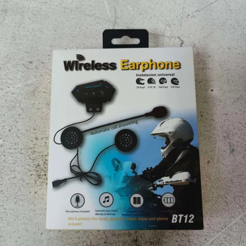 BT12 WIRELESS MOTORCYCLE COMMUNICATION DEVICE 