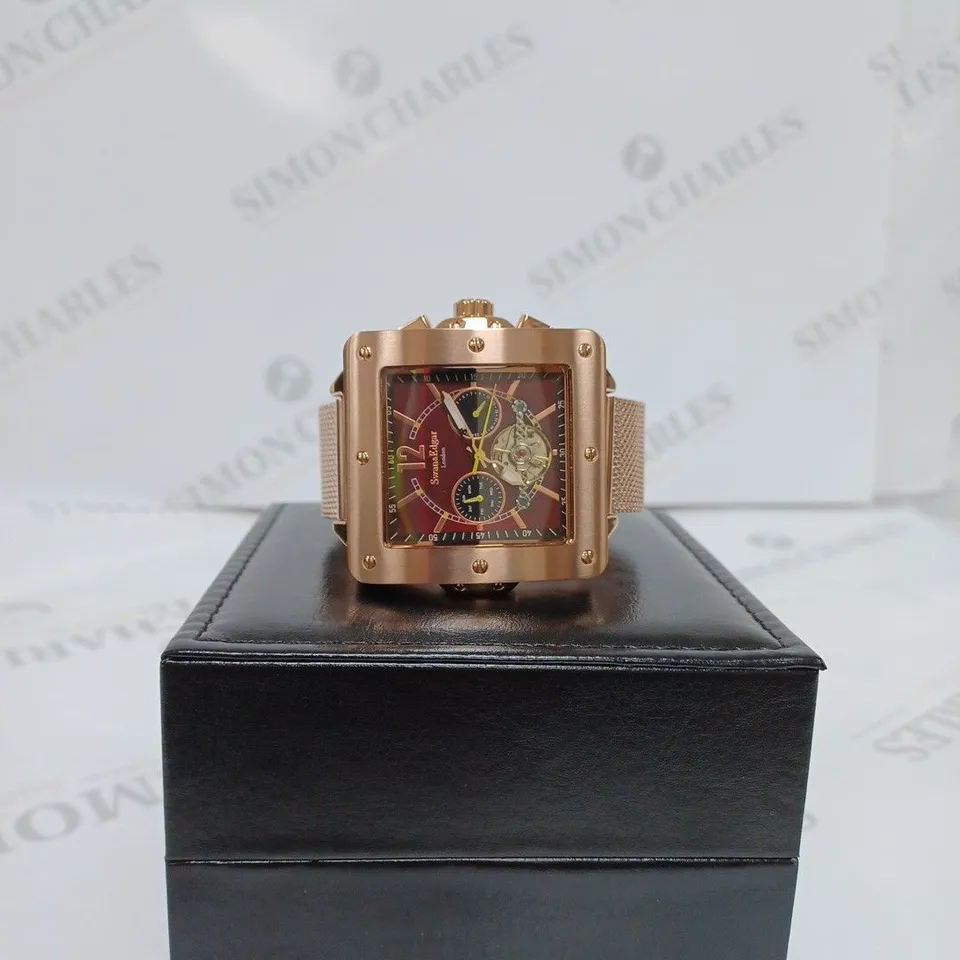 SWAN & EDGAR GENTILITY ROSE AUTOMATIC WATER RESISTANT 3ATM ROSE GOLD