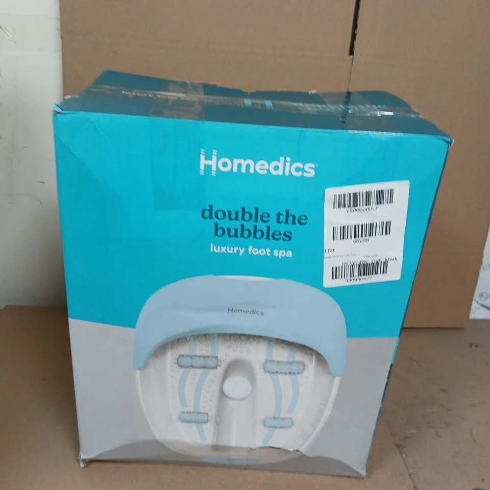 HOMEDICS LUXURY FOOT SPA RRP £54.99