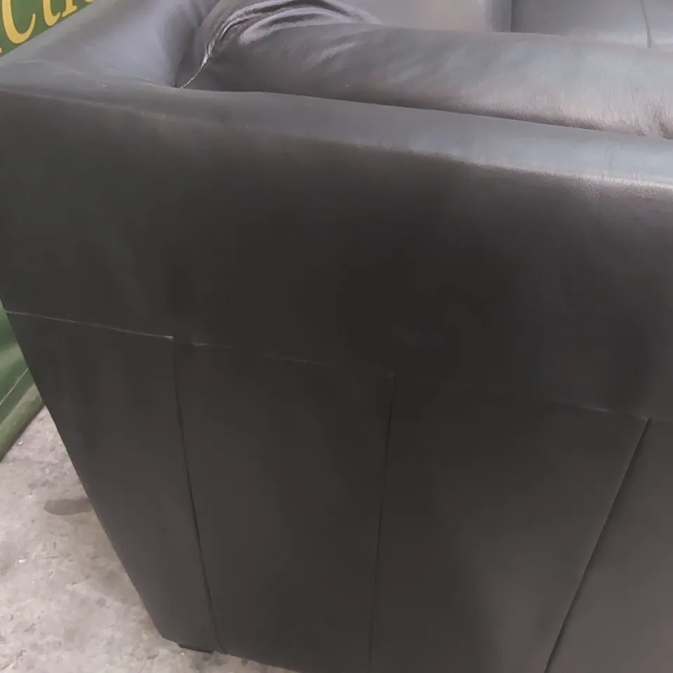 QUALITY DESIGNER MARLOW ITALIAN LEATHER LEFT HAND CORNER CHAISE